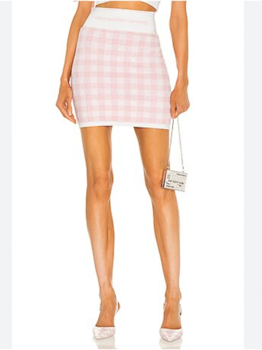 NWT Alexander Wang Towel Gingham Skirt Size Medium
